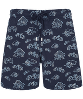 Men Swim Shorts Embroidered Hermit Crabs - Limited Edition Navy front view