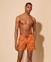 Men Swim Shorts Embroidered Camo Seaweed - Limited Edition Tomette front worn view