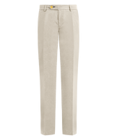 Pantaloni chino uomo in gabardine di cotone tinta unita Hemp vista frontale