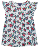 Camisa con estampado Provencal Turtles para niña Blanco vista frontal