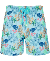 Men Swim Shorts Embroidered Fond Marins - Limited Edition Thalassa front view