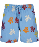 Men Swim Shorts Embroidered Tortue Multicolore - Limited Edition Divine Vorderansicht