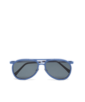 Solid Unisex-Sonnenbrille mit Holz – VBQ x Shelter Storm Vorderansicht