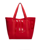 Unisex Neoprene Large Beach Bag Solid Poppy red front view