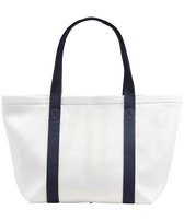 Large Neoprene Beach Bag Vilebrequin White front view