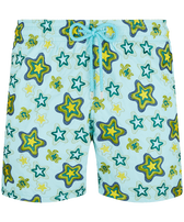 Costume da bagno uomo ricamato Stars Gift - Edizione limitata Laguna vista frontale