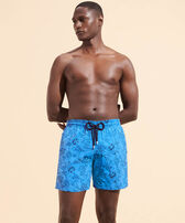 Men Swim Shorts Embroidered Marché Provencal - Limited Edition Earthenware front worn view