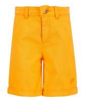 Boys Bermuda Solid Carrot front view