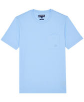 Solid T-Shirt aus Bio-Baumwolle für Herren Flax flower Vorderansicht