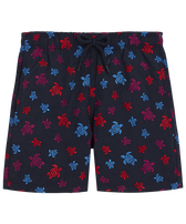 Boys Embroidered Swim Shorts Ronde des Tortues Navy front view