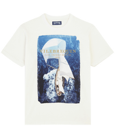 T-shirt uomo in cotone Sailing Boat From The Sky Off white vista frontale