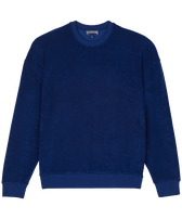 Unisex Terry Crewneck Sweatshirt Solid Ink front view