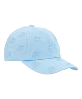 Embroidered Cap Ronde des Tortues  All Over Flax flower front view