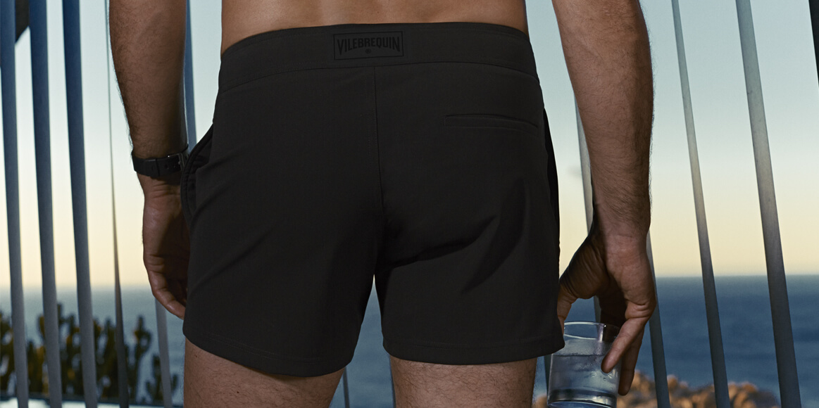 Vilebrequin black swim shorts for men