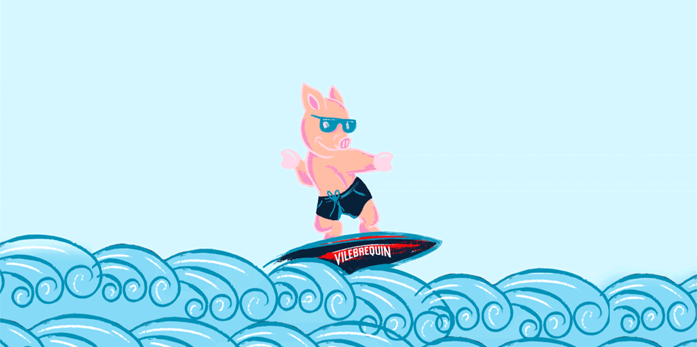 Surfing Pig, Exclusivité Nouvel An Chinois Vilebrequin