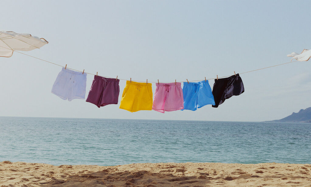 Selection of lightweight swimsuit for men