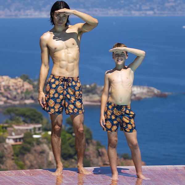 Matching swim shorts father and son sale