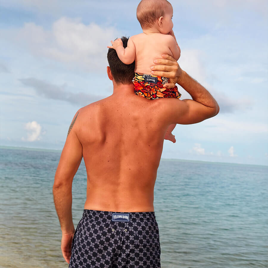Father and son board shorts top