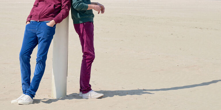 Men wearing a velvet pants, new collection Cruise 24