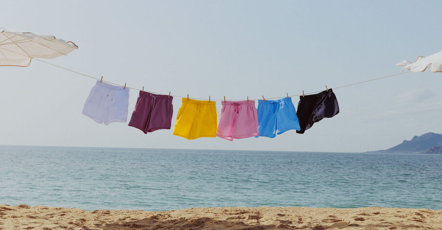 Selection of lightweight swimsuit for men
