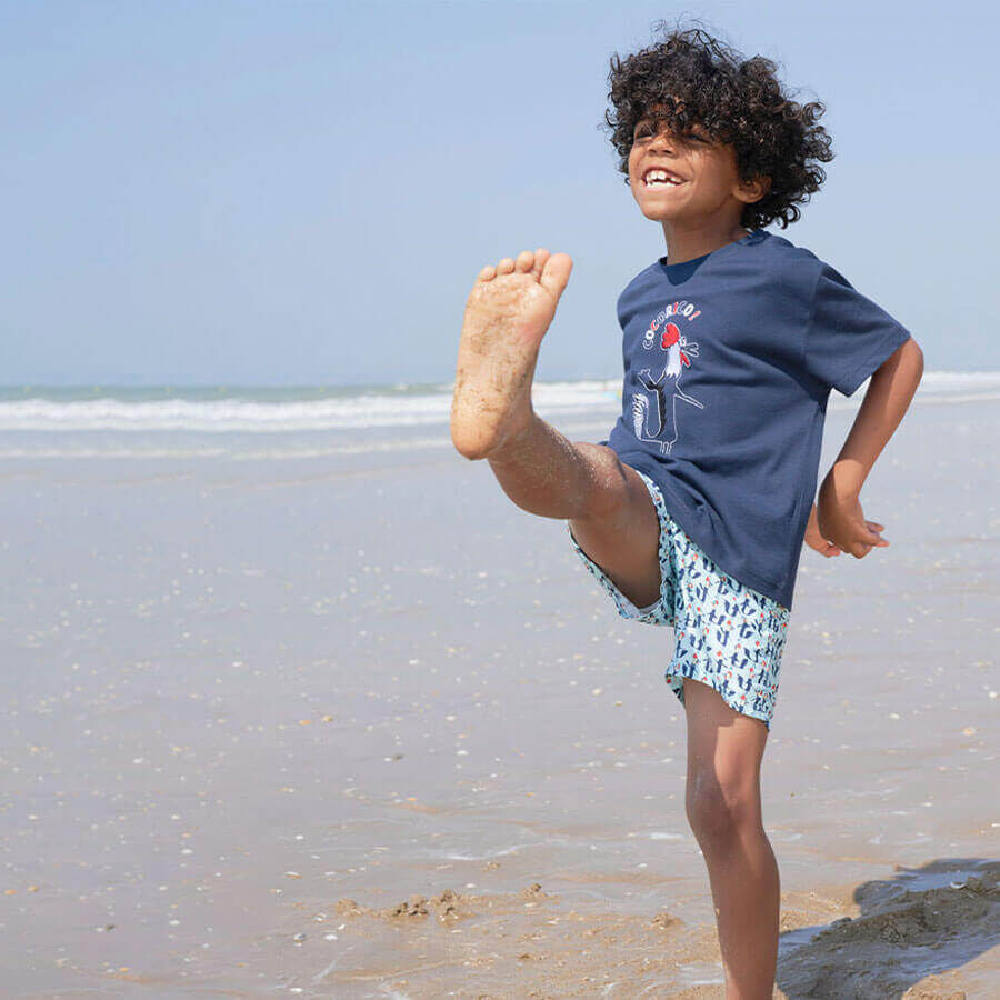 Vilebrequin - Boys Organic Cotton T-shirt Cocorico ! 