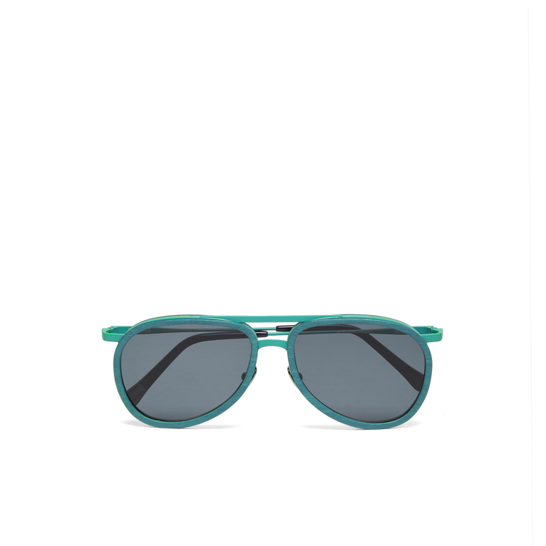 Gafas De Sol De Madera De Color Liso Unisex De Vbq X Shelter - Gafas - Vol2nuit - Verde