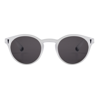 Unisex Floaty Sunglasses Solid White front worn view