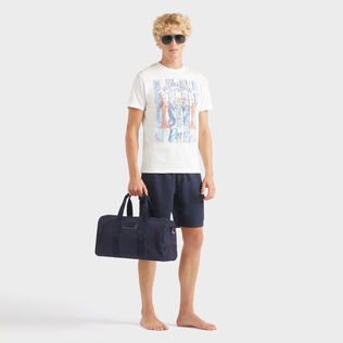 Men Cotton T-Shirt Paris Plage Off white 细节视图1