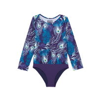 女童 Eyes of the wind 连体泳衣 Midnight 正面图