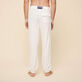 Pantalón liso en tejido terry unisex Blanco tiza detalles vista 7