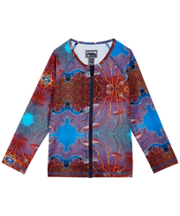 Kids Long Sleeves Rashguard Red Gorgonians - Vilebrequin x 1Ocean Multicolor front view