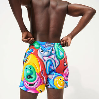 Maillot de bain homme Faces In Places - Vilebrequin x Kenny Scharf Multicolore vue de détail 2