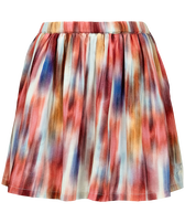 Falda de viscosa con estampado Ikat para niña Multicolores vista frontal