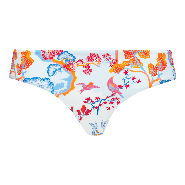Women Covering Bikini Bottom Peaceful Trees - Frisbee - White - Size S - Vilebrequin