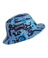 Gorro de pescador de lino para hombre - Vilebrequin x Blue Note Earthenware vista frontal