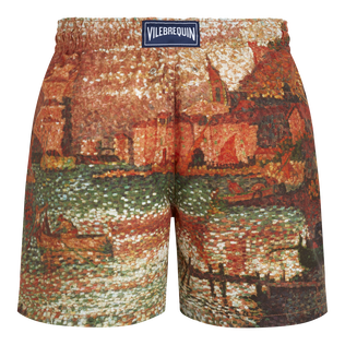 Pantaloncini mare uomo 360 Sortie Du Port De St Tropez - Vilebrequin x Paul Signac Brick vista posteriore