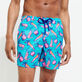 Ultraleichte und verstaubare Crevettes et Poissons Badeshorts für Herren Curacao Details Ansicht 2