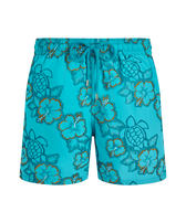 男士 Hibiscus 刺绣游泳短裤 - 限量版 Bora bora 正面图