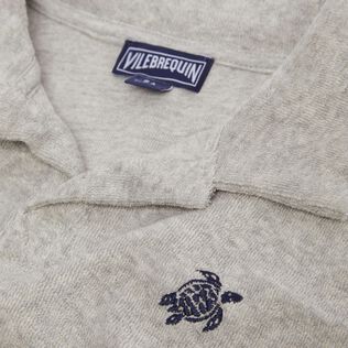 男童 Turtle 刺绣毛圈布 Polo 衫 Heather grey 细节视图4