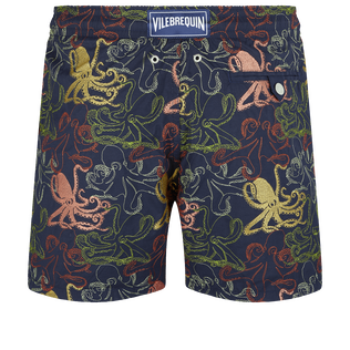 Men Swim Shorts Embroidered Octopussy - Limited Edition Navy back view