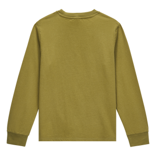 Camiseta de algodón con estampado Ronde des Tortues Camo para niño Caqui vista trasera