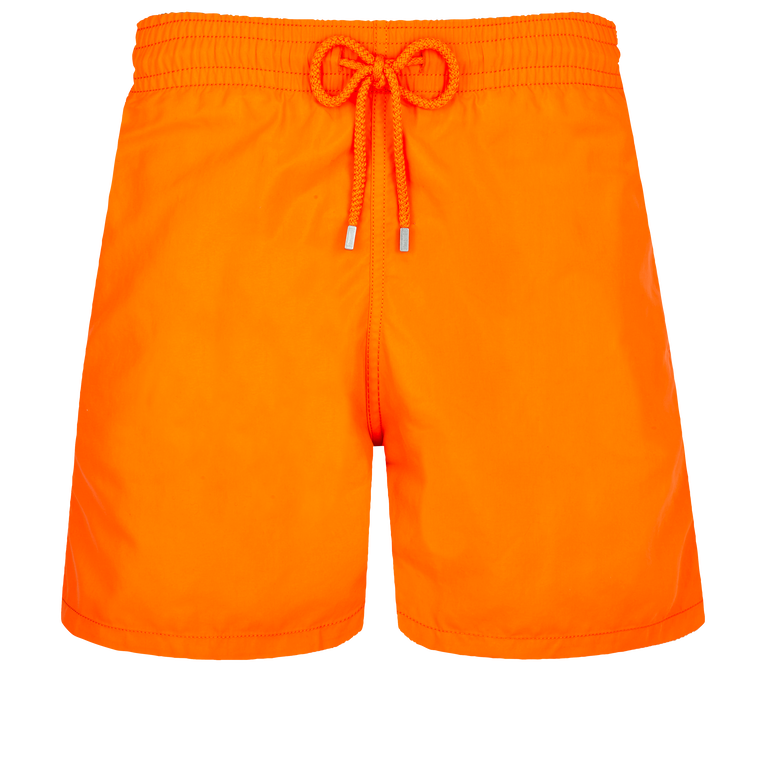 Pantaloncini Mare Uomo Tinta Unita - Costume Da Bagno - Moorea - Arancione