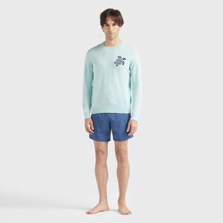 Men Cotton Sweater Turtle Pacific 正面穿戴视图