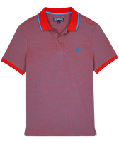 Polo en coton organique changeant homme uni Faience vue de face