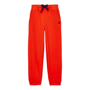 Pantaloni da jogging a tinta unita bambino Papavero vista frontale
