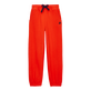 Boys Jogger Pants Solid Poppy red front view