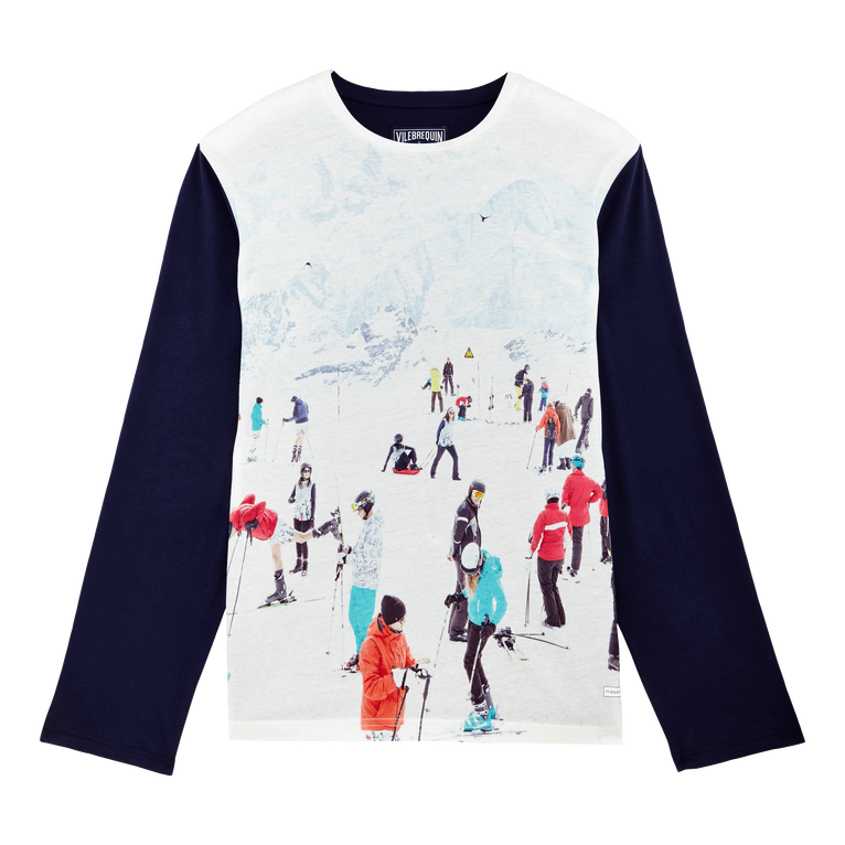 Vilebrequin Men Long Sleeves T-shirt - Tee Shirt - Talent - Blue - Size M