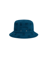 Embroidered Bucket Hat Turtles All Over Peacock Vorderansicht
