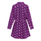 Women Cotton Shirt Dress Hypno Shell Navy back view