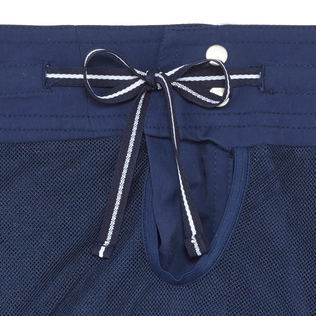 男士纯色平带弹力泳裤 Navy 细节视图4